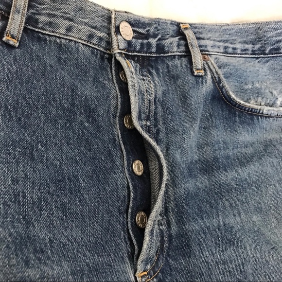 Agolde Riley High Rise Button Fly Straight Crop Jeans in Frequency Size 32 - Picture 6 of 16